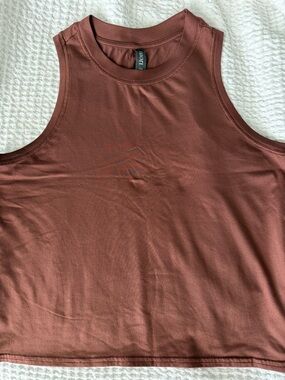 Vuori Rust Mauve Cropped Tank